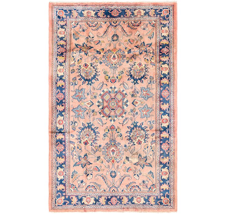 5' 4 x 8' 7 Sarough Persian Rug