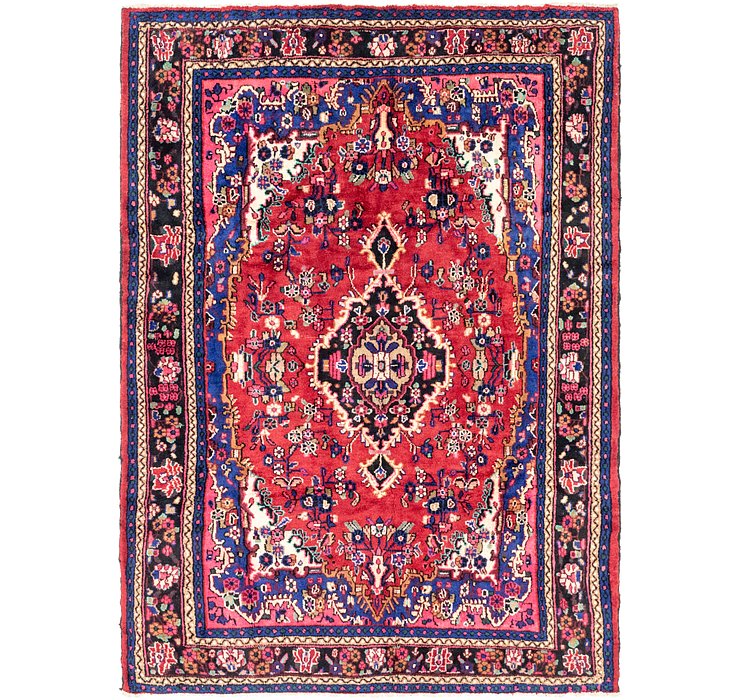 7' x 9' 6 Hamedan Persian Rug