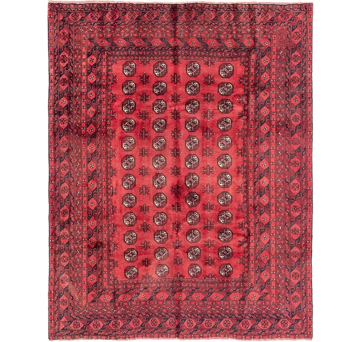 6' 7 x 8' 7 Afghan Akhche Rug