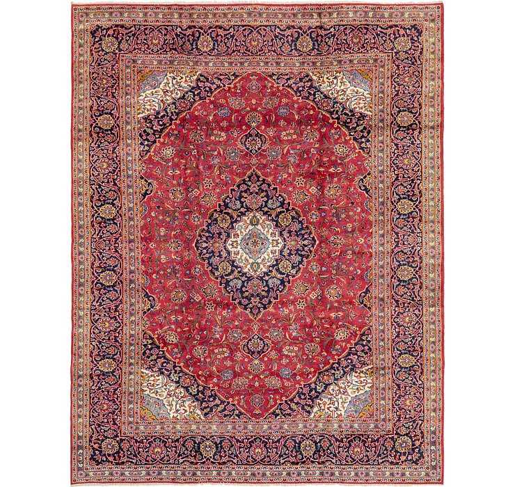 9' 8 x 12' 4 Kashan Persian Rug