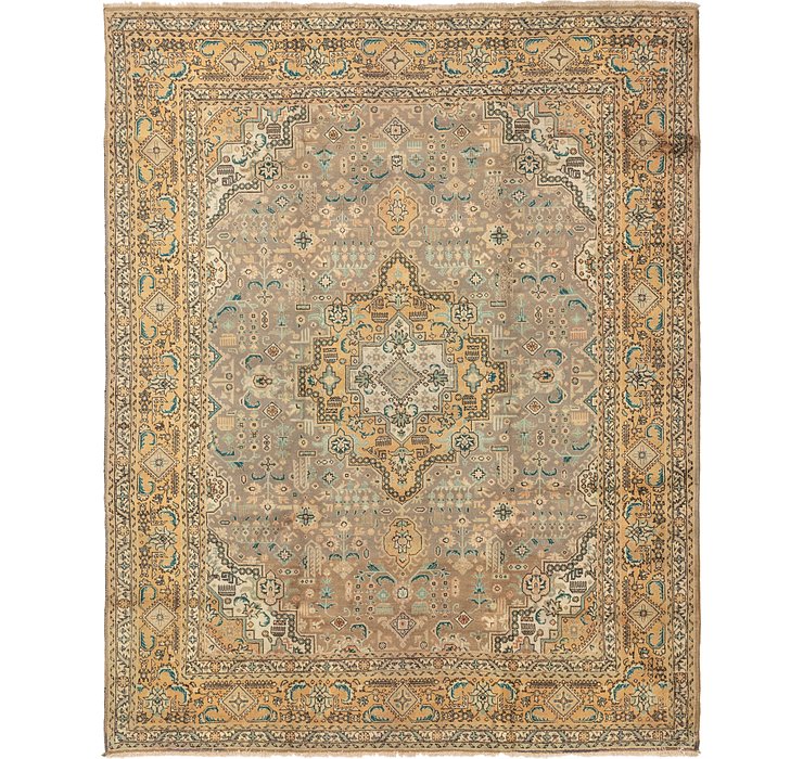 10' x 12' 6 Tabriz Persian Rug