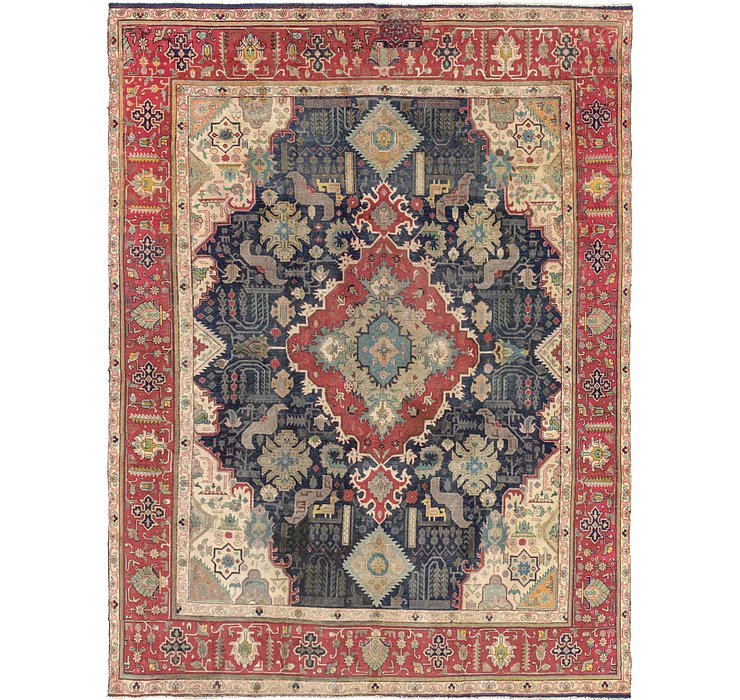 9' 8 x 13' Tabriz Persian Rug
