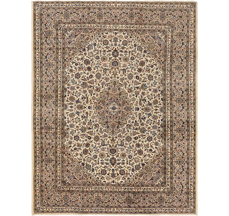 9' 8 x 12' 8 Kashan Persian Rug