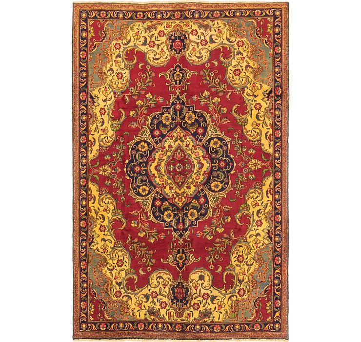 6' x 9' 2 Tabriz Persian Rug