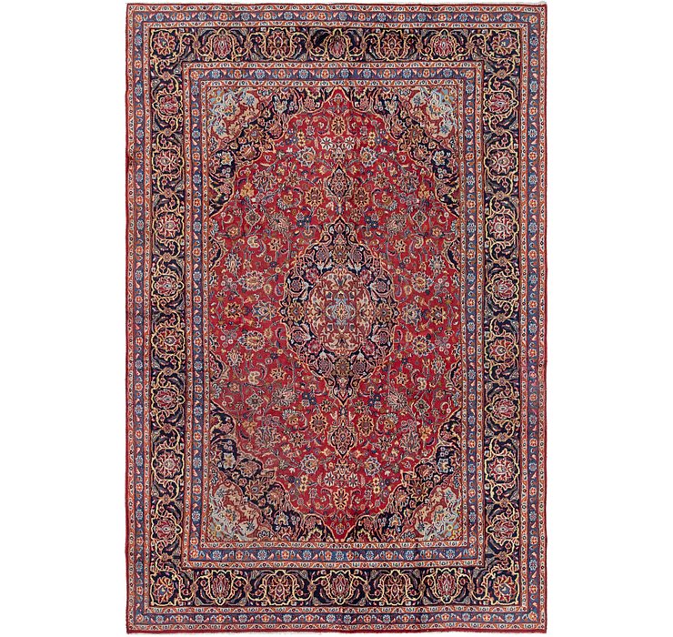 HandKnotted 8' x 11' 10 Mashad Persian Rug