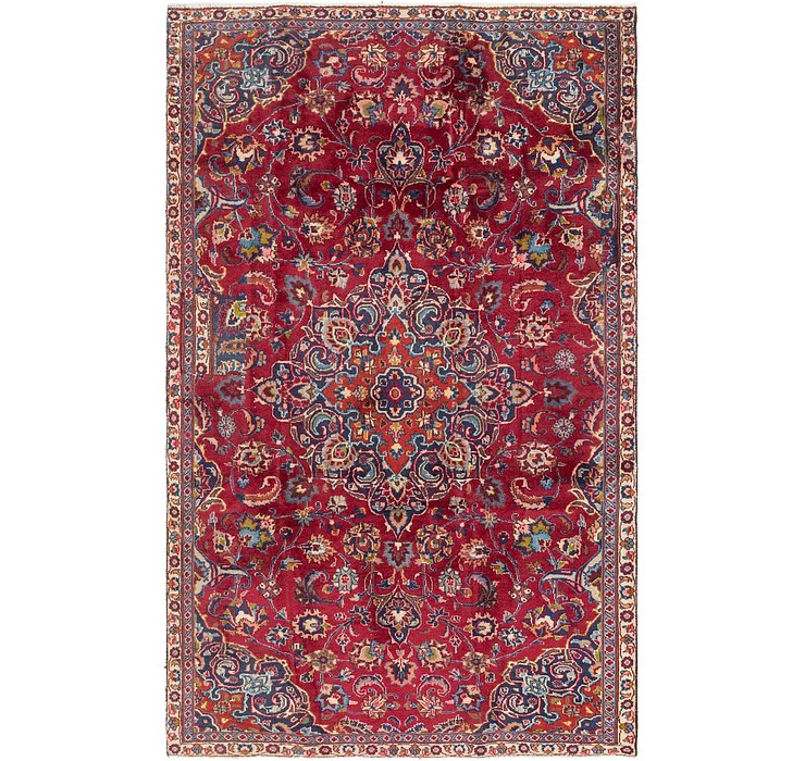 4' 8 x 7' 9 Mashad Persian Rug