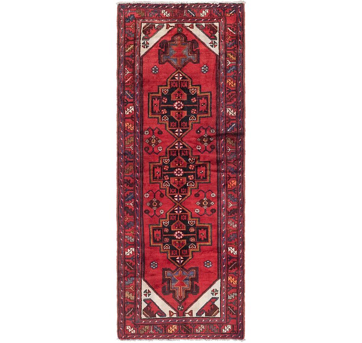 3' 5 x 9' 7 Khamseh Persian Runner ...