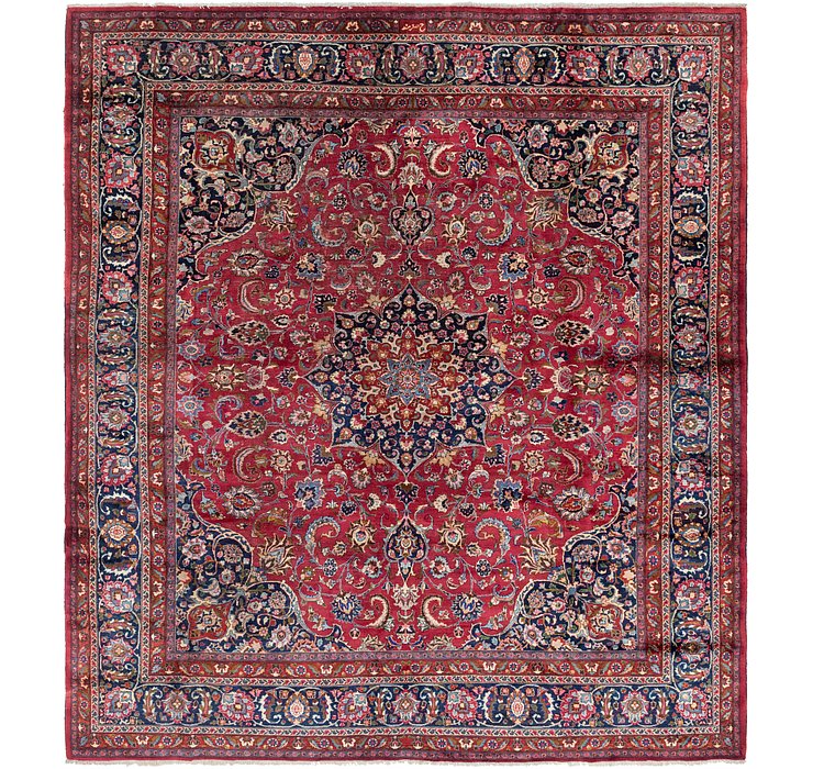 11' 7 x 12' 8 Mashad Persian Square Rug