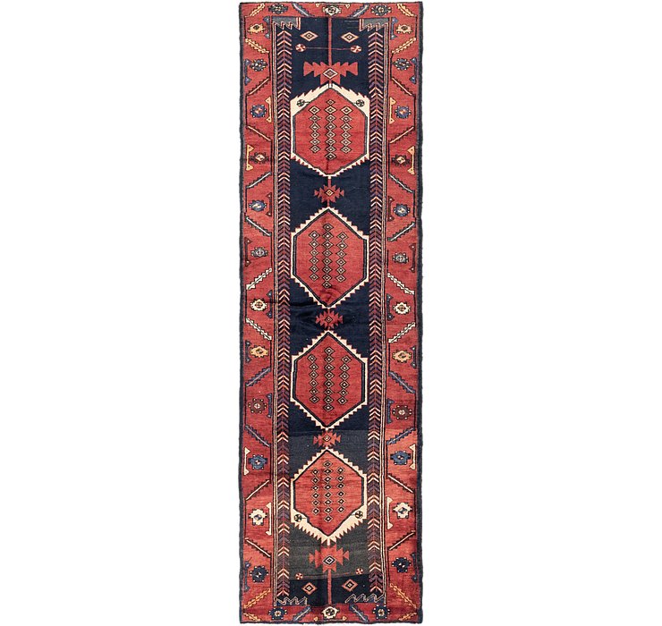 3' 7 x 12' 7 Hamedan Persian Runner ...