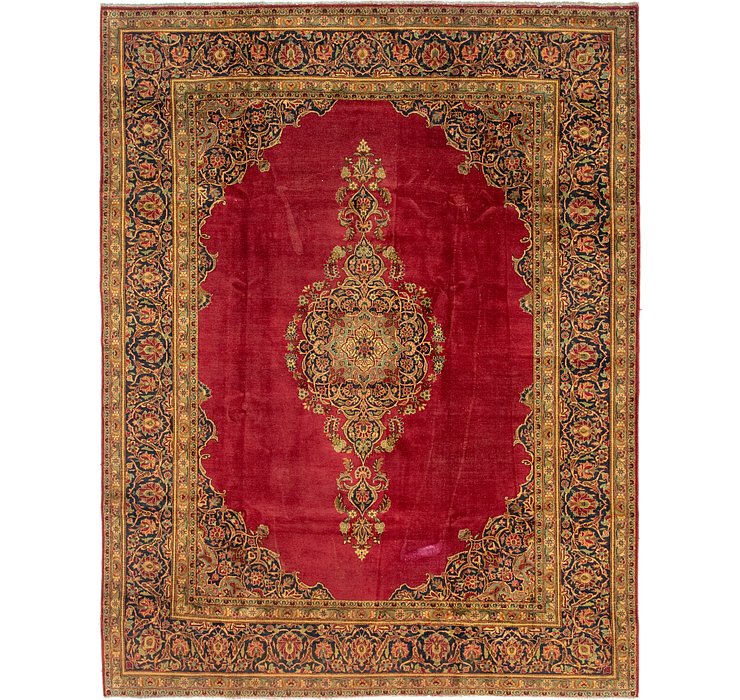 9' x 11' 7 Kashan Persian Rug