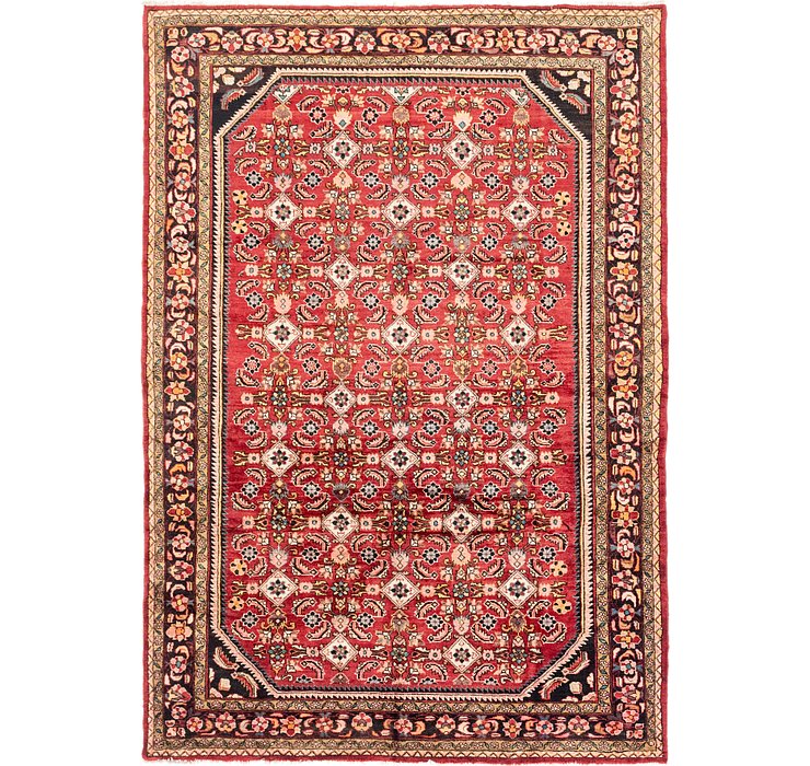 218cm x 315cm Hossainabad Persian Rug