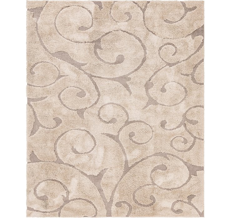 8' x 10' Floral Shag Rug