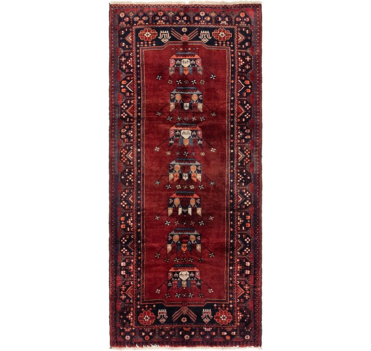 4' x 9' 4 Ferdos Persian Runner Rug