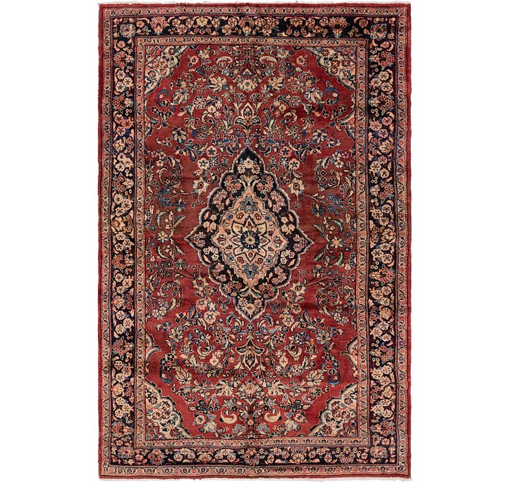 6' 6 x 10' Meshkabad Persian Rug
