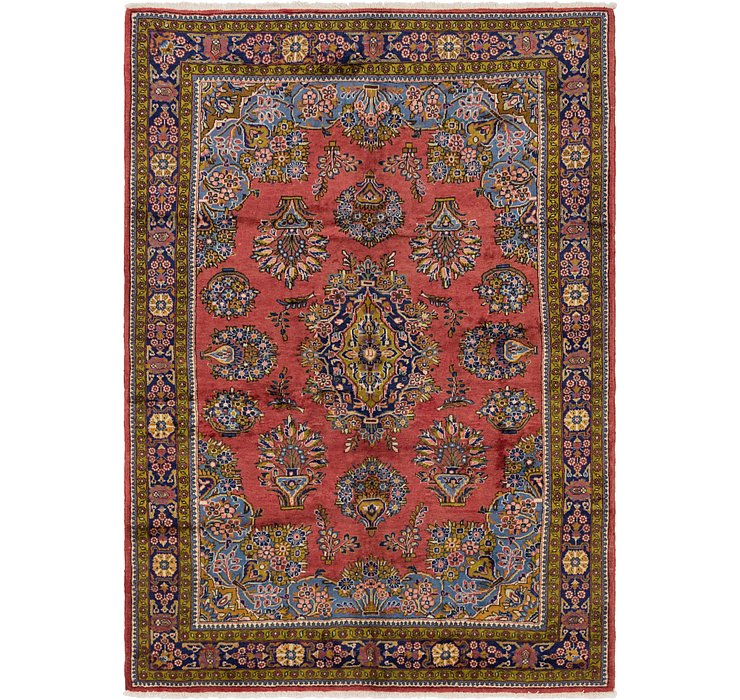 6' 9 x 10' Golpayegan Persian Rug