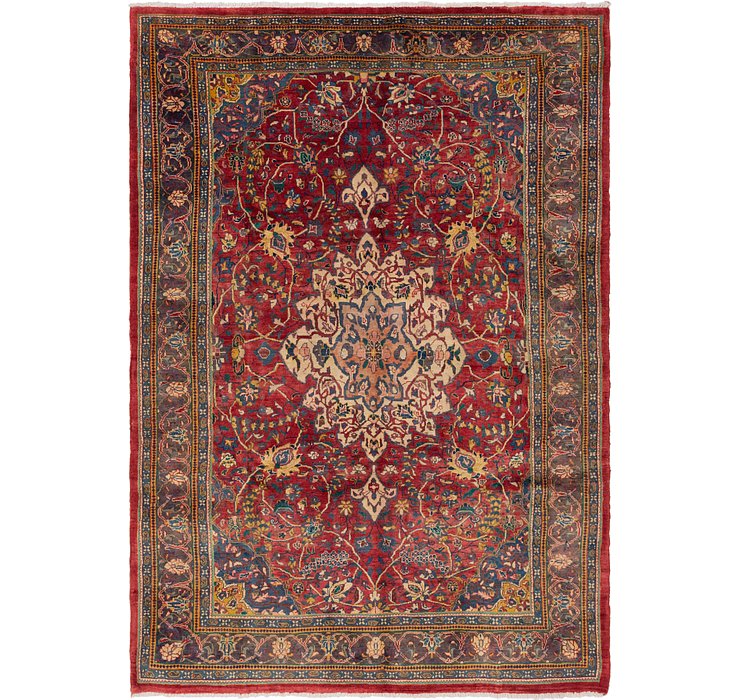 7' 3 x 10' 4 Sarough Persian Rug
