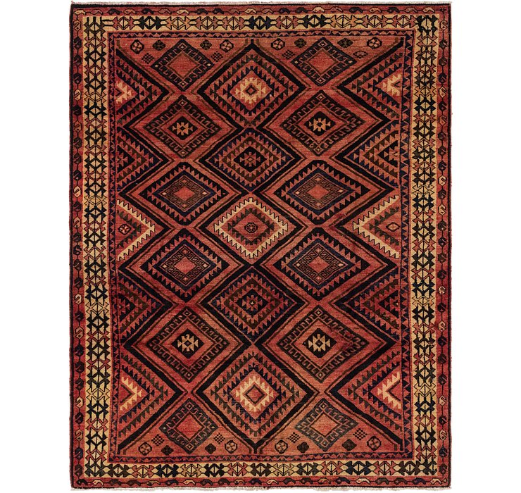 7' x 9' Shiraz-Lori Persian Rug