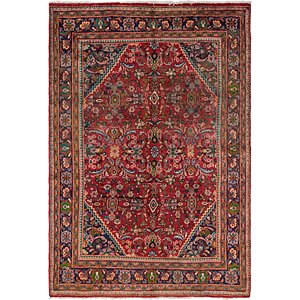 7' x 10' 6 Mahal Persian Rug