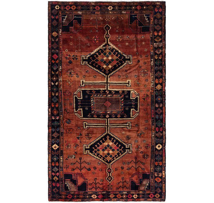 6' 9 x 11' Shiraz-Lori Persian Rug