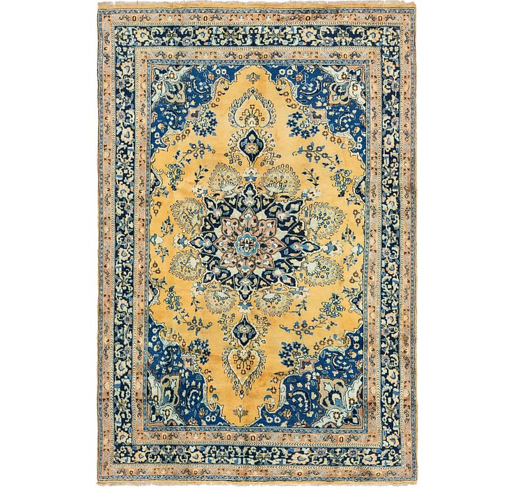 HandKnotted 6' 5 x 9' 9 Golpayegan Persian Rug