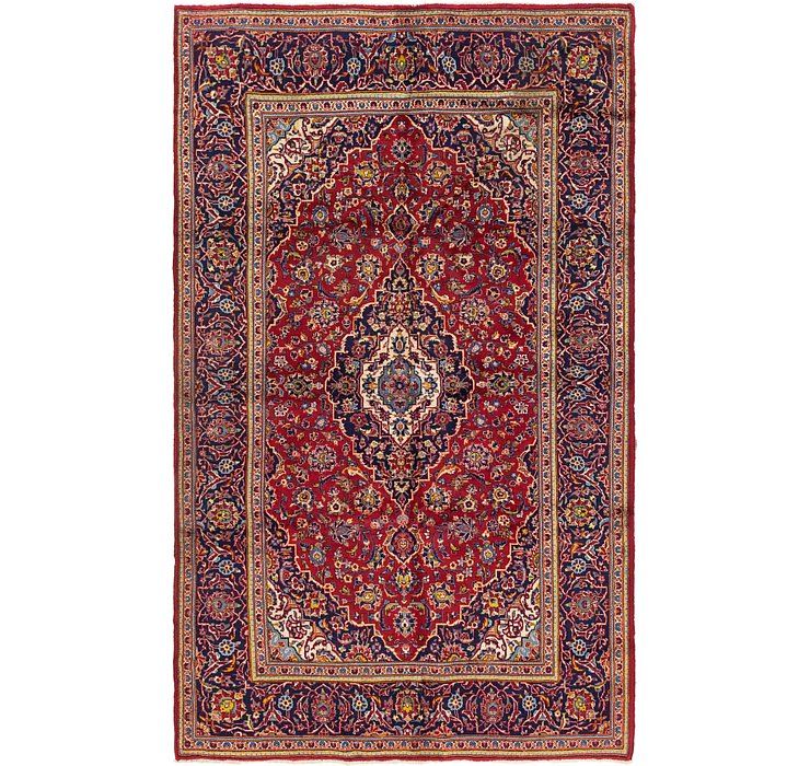 6' 4 x 10' 6 Kashan Persian Rug
