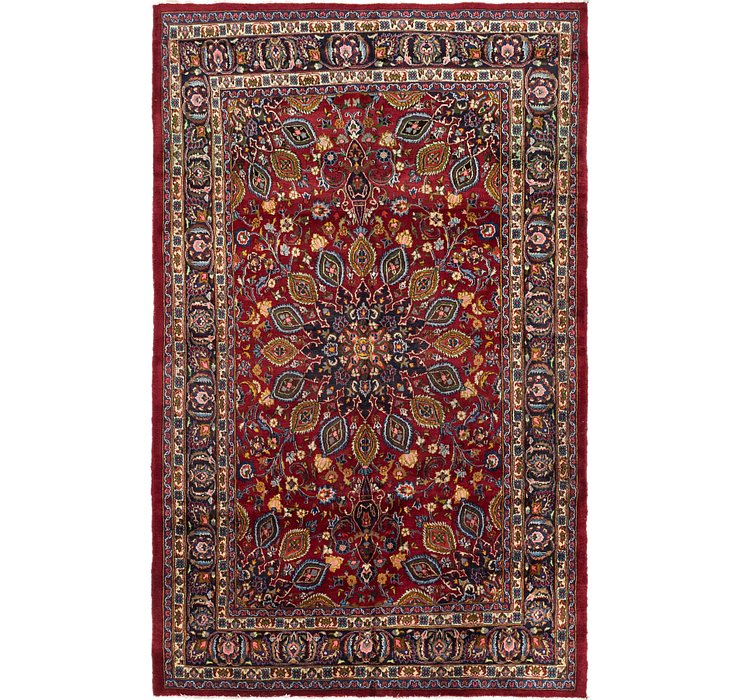 HandKnotted 6' 8 x 10' 8 Mashad Persian Rug