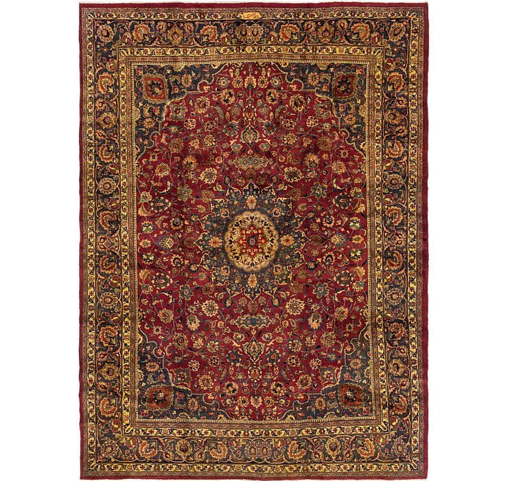 9' 6 x 13' Mashad Persian Rug