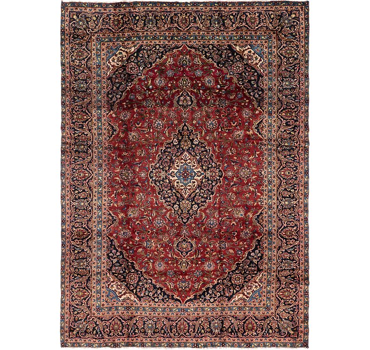 9' x 12' 6 Kashan Persian Rug