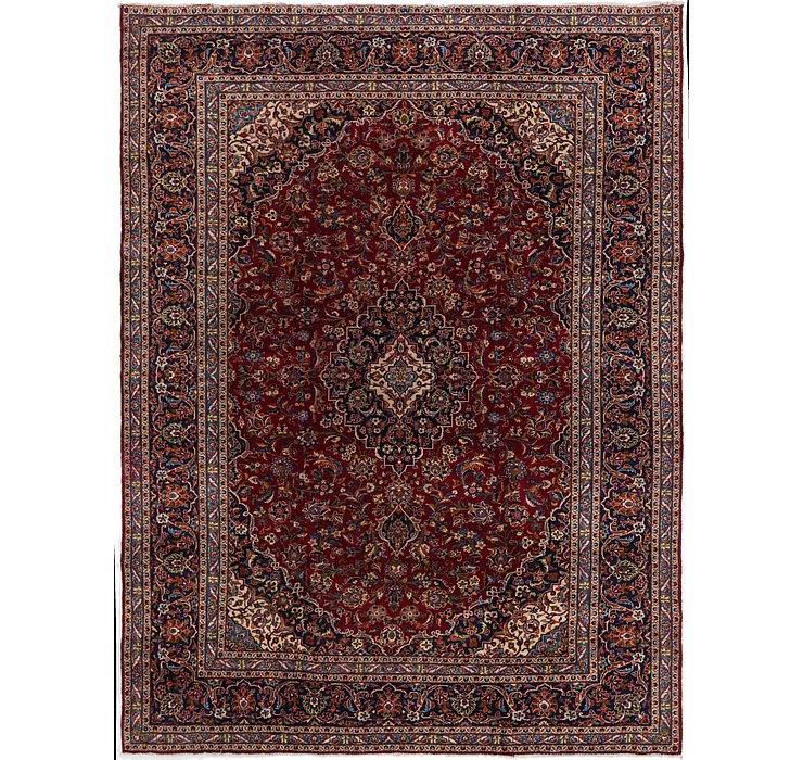 9' 10 x 13' Kashan Persian Rug