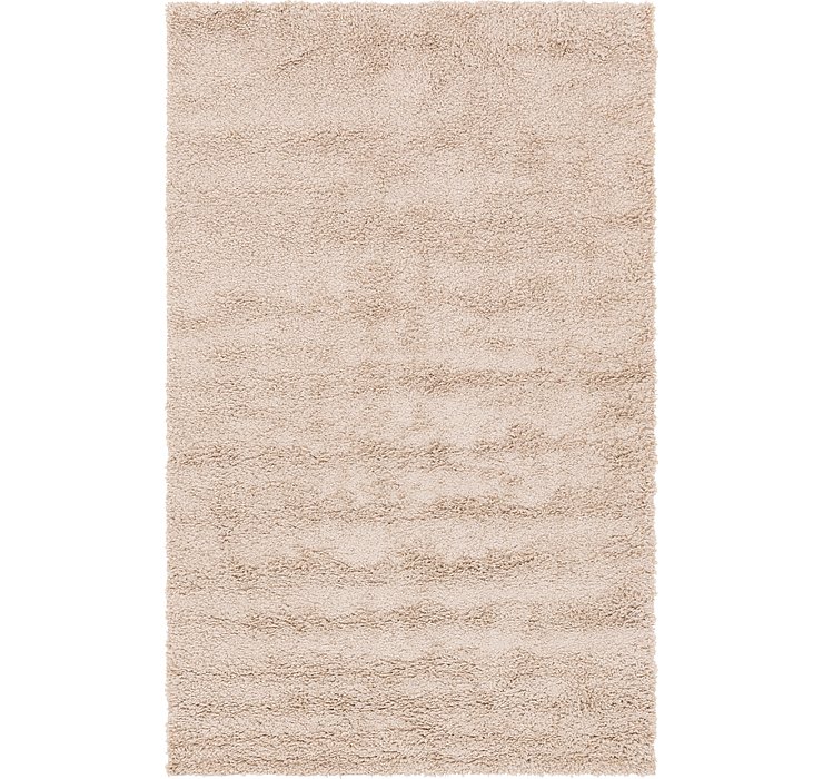 5' x 8' Solid Shag Rug