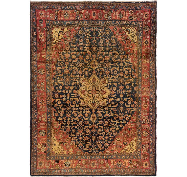 7' x 9' 6 Hamedan Persian Rug
