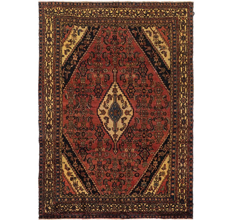 6' 9 x 9' 9 Hamedan Persian Rug