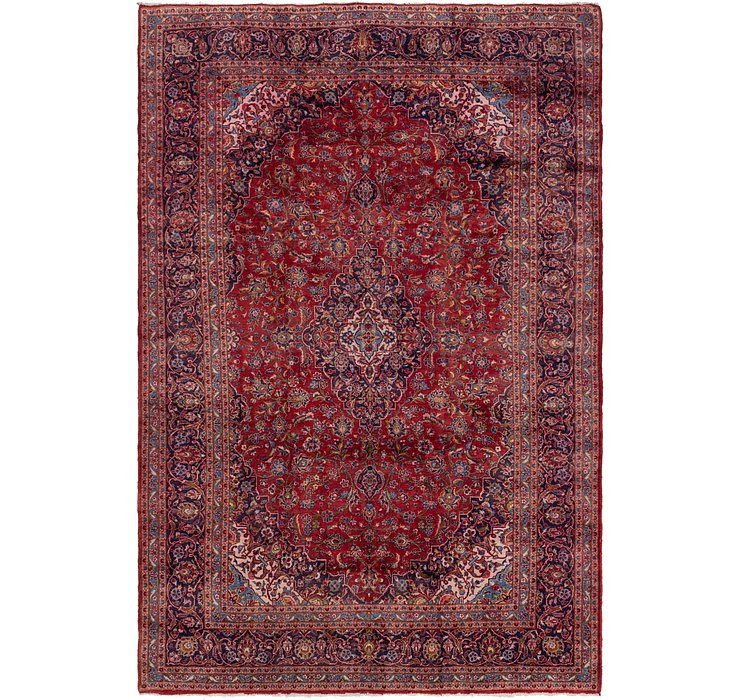 9' 6 x 14' 2 Kashan Persian Rug