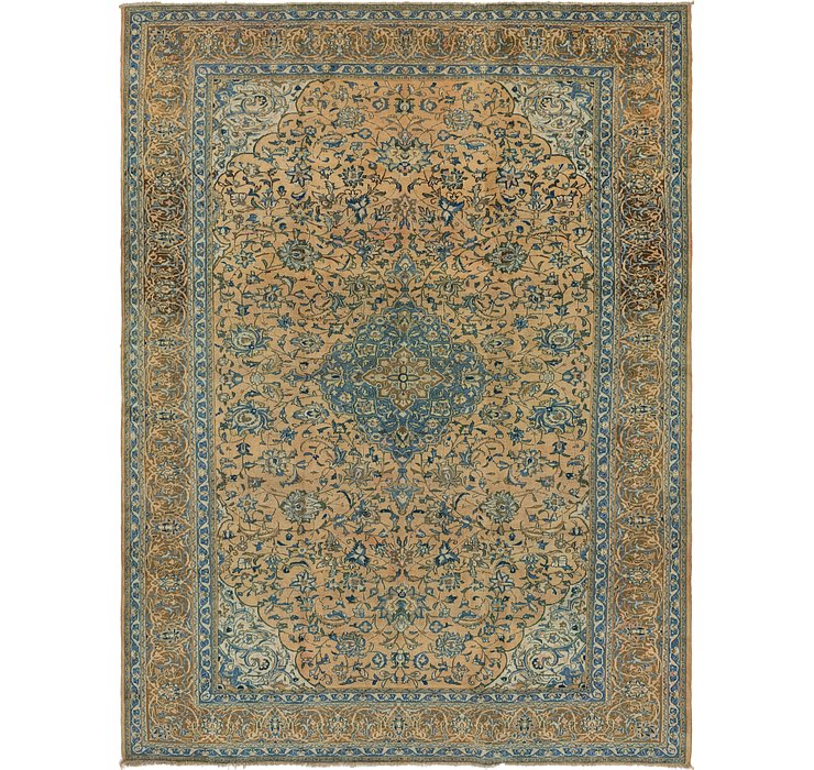 9' 6 x 12' 9 Kashan Persian Rug