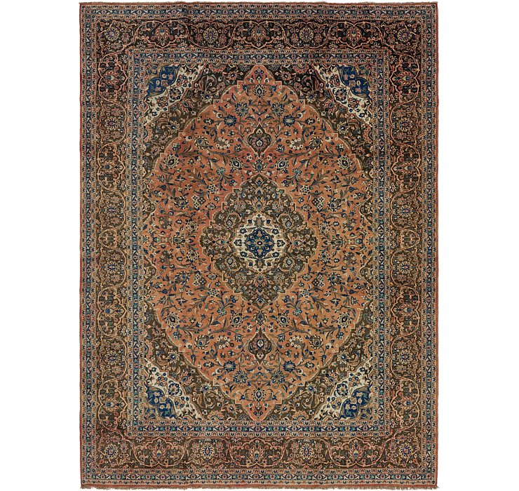 9' 9 x 13' 4 Kashan Persian Rug
