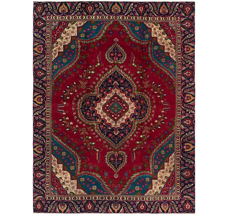 9' 4 x 12' 5 Tabriz Persian Rug