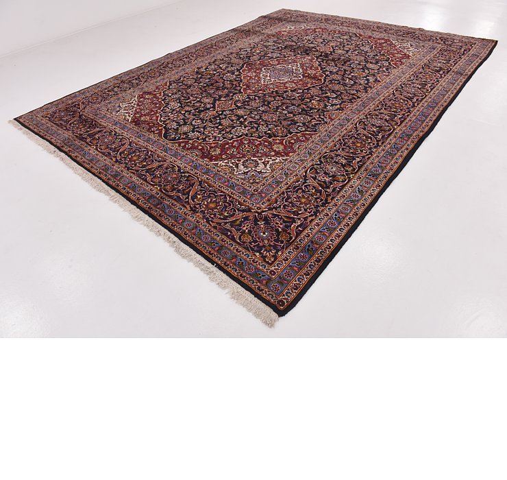 HandKnotted 9' 7 x 13' Kashan Persian Rug