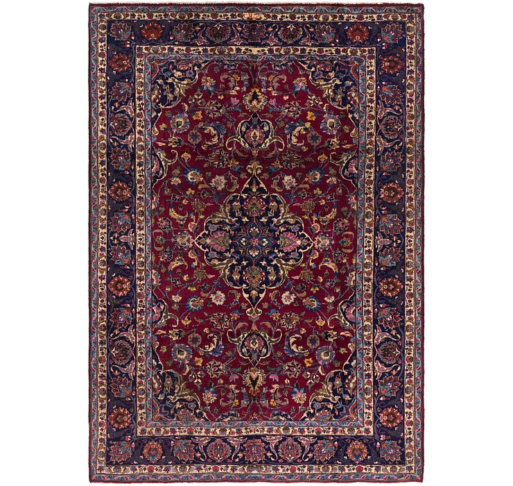 6' x 9' Mashad Persian Rug