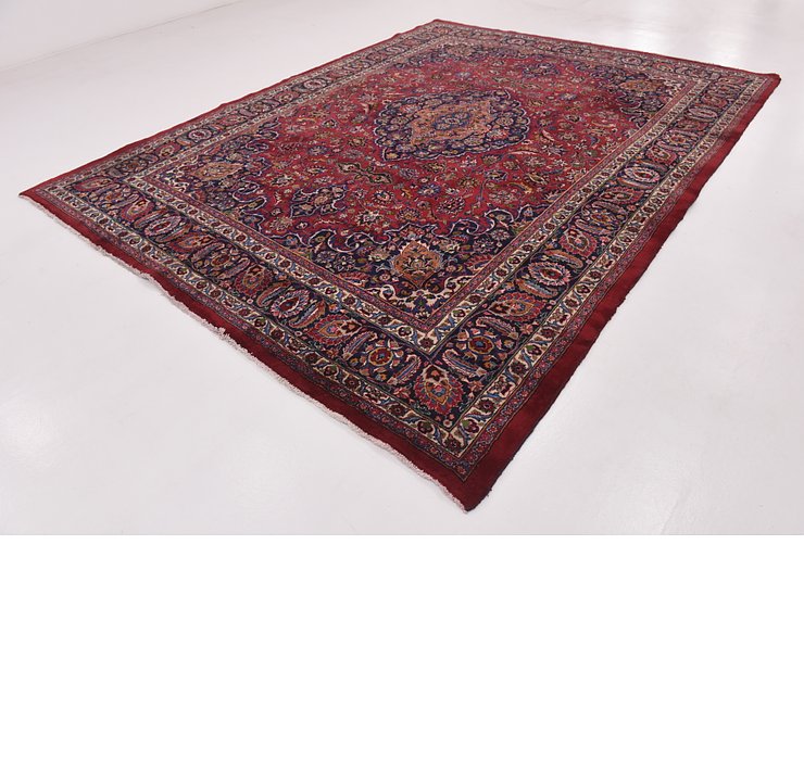 HandKnotted 9' 7 x 12' 7 Mashad Persian Rug
