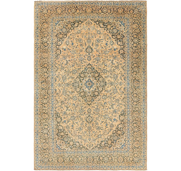 9' 9 x 14' 10 Kashan Persian Rug