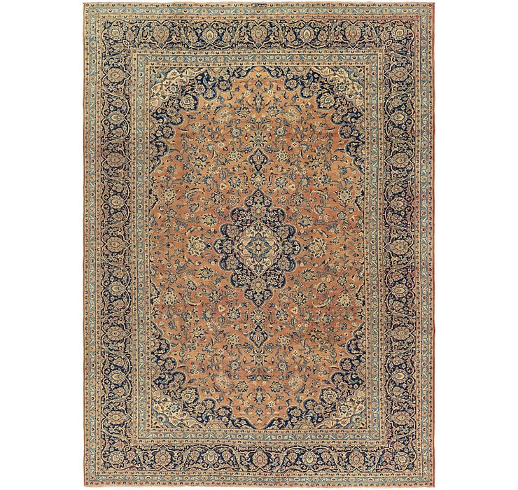 9' x 12' 6 Kashan Persian Rug