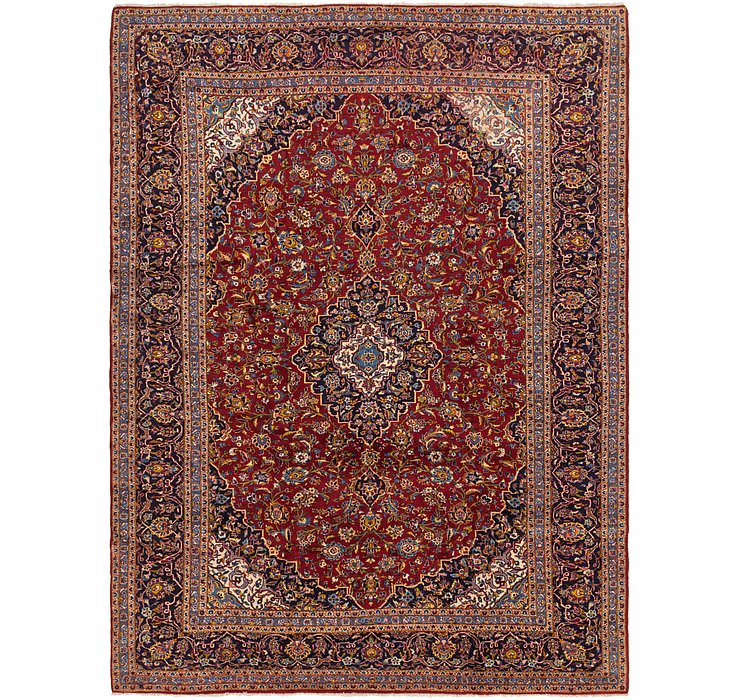 9' 10 x 13' Kashan Persian Rug