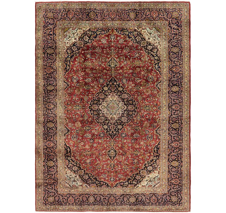 10' x 13' 2 Kashan Persian Rug