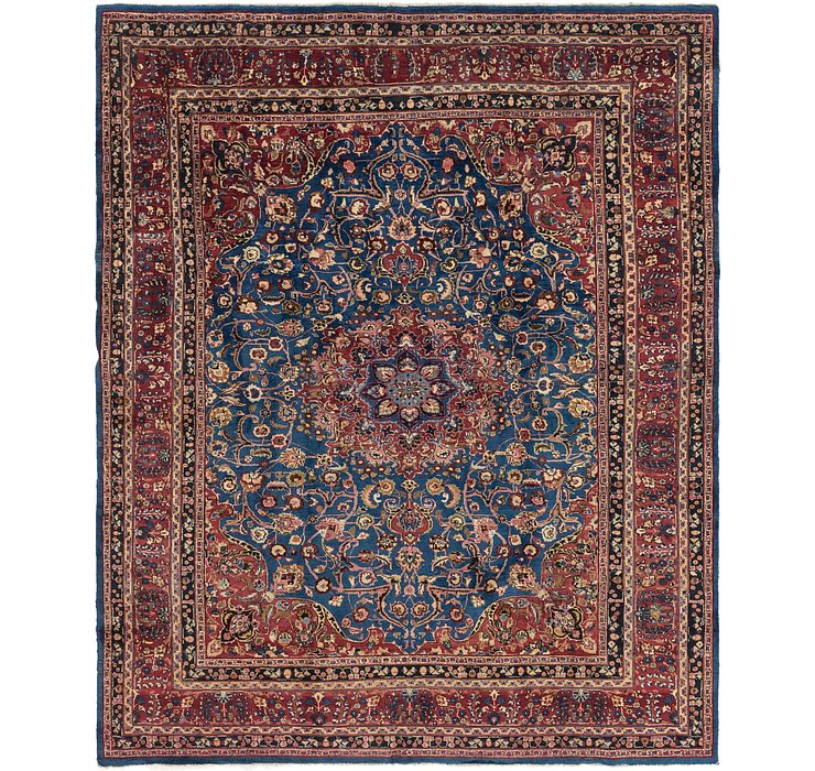 9' 4 x 12' Mashad Persian Rug