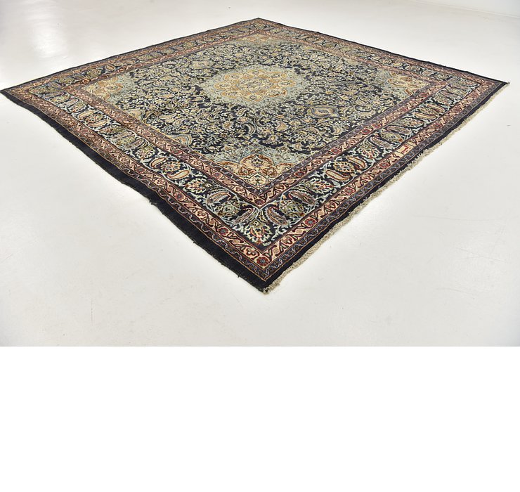 HandKnotted 9' 10 x 10' Kashmar Persian Square ...