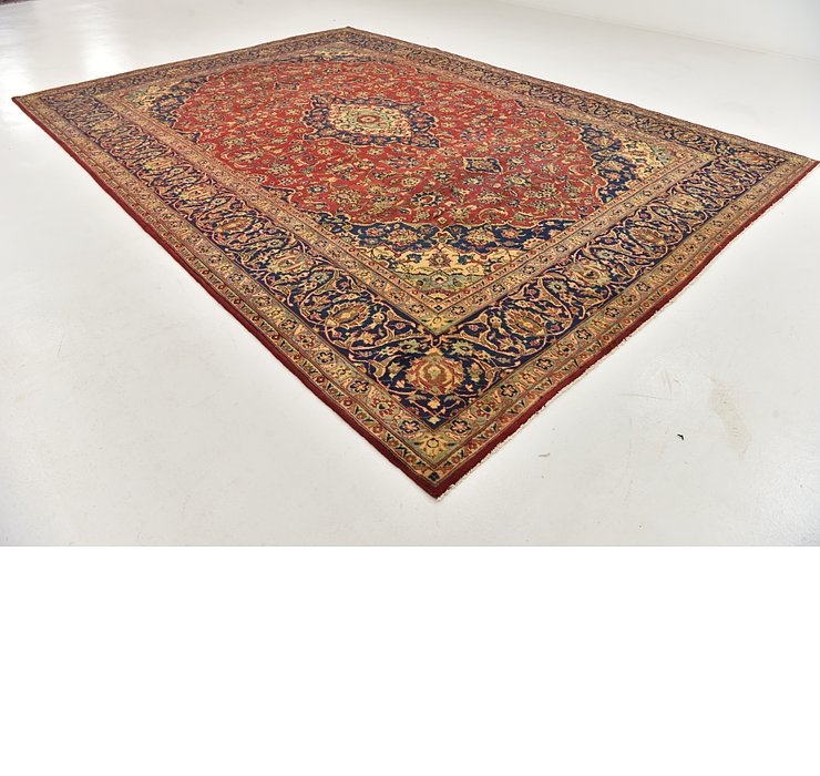 9' 10 x 13' 7 Kashan Persian Rug