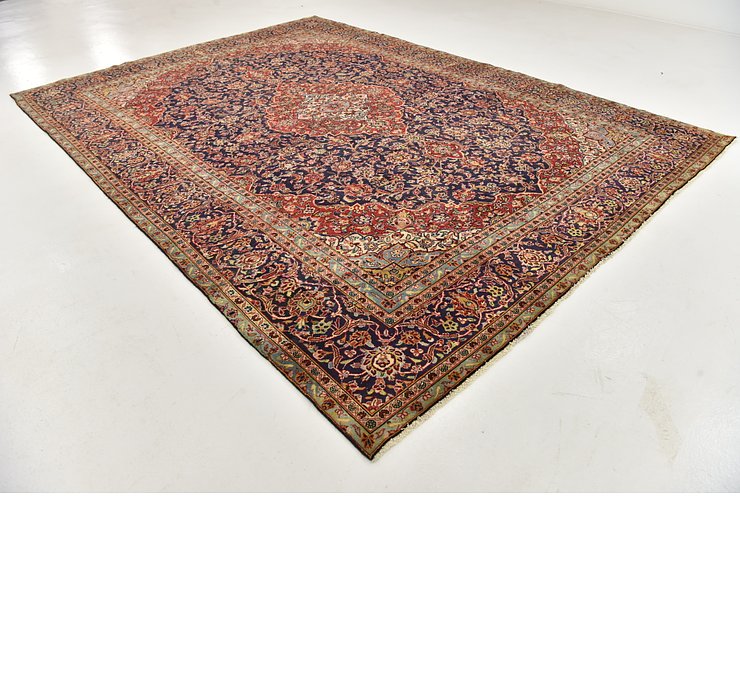 9' 4 x 12' 8 Kashan Persian Rug