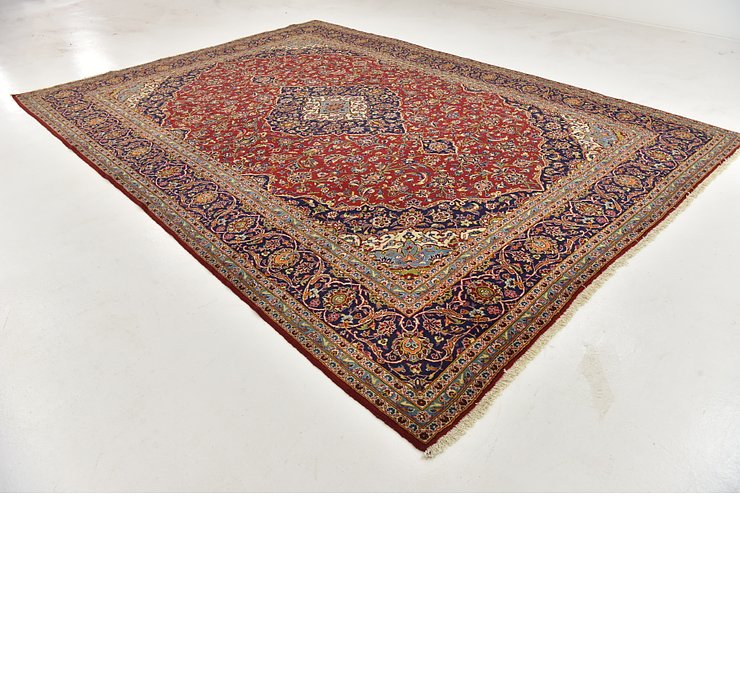 9' 8 x 13' 2 Kashan Persian Rug