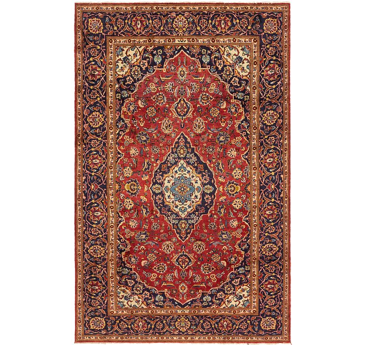 8' x 12' 6 Kashan Persian Rug
