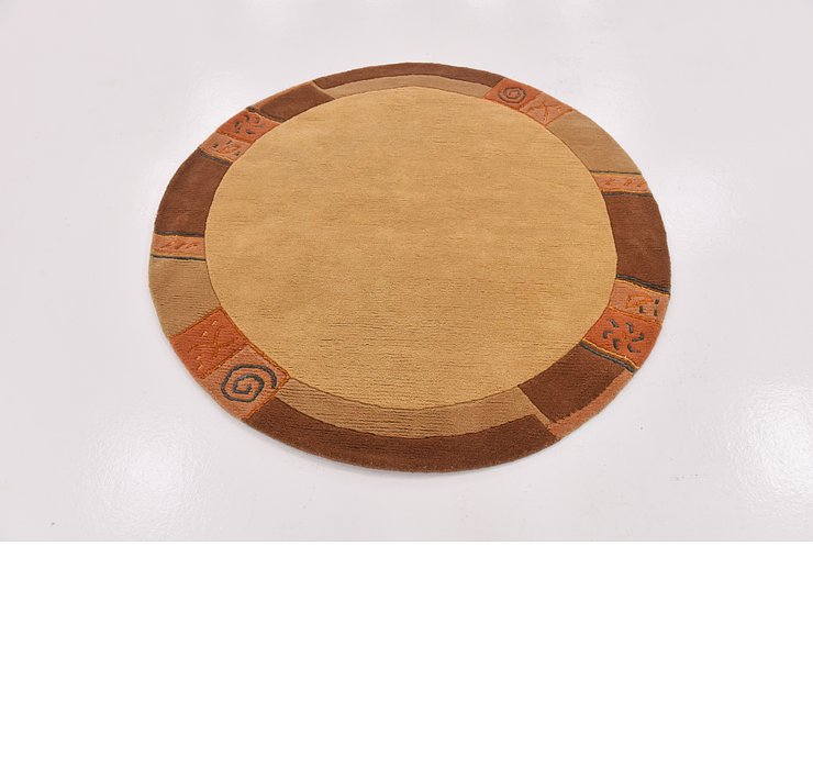 4' 10 x 5' Tibet Round Rug